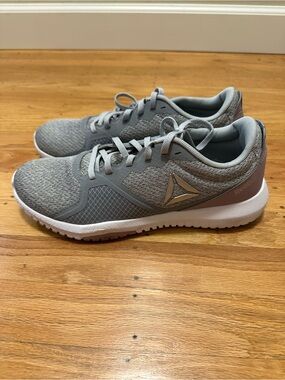 Reebok Light Gray Knit Running Shoes
